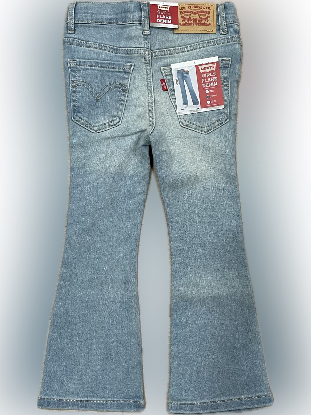 NWT Levi's 726 High Rise Flare Girls Jeans - Picture 7 of 9